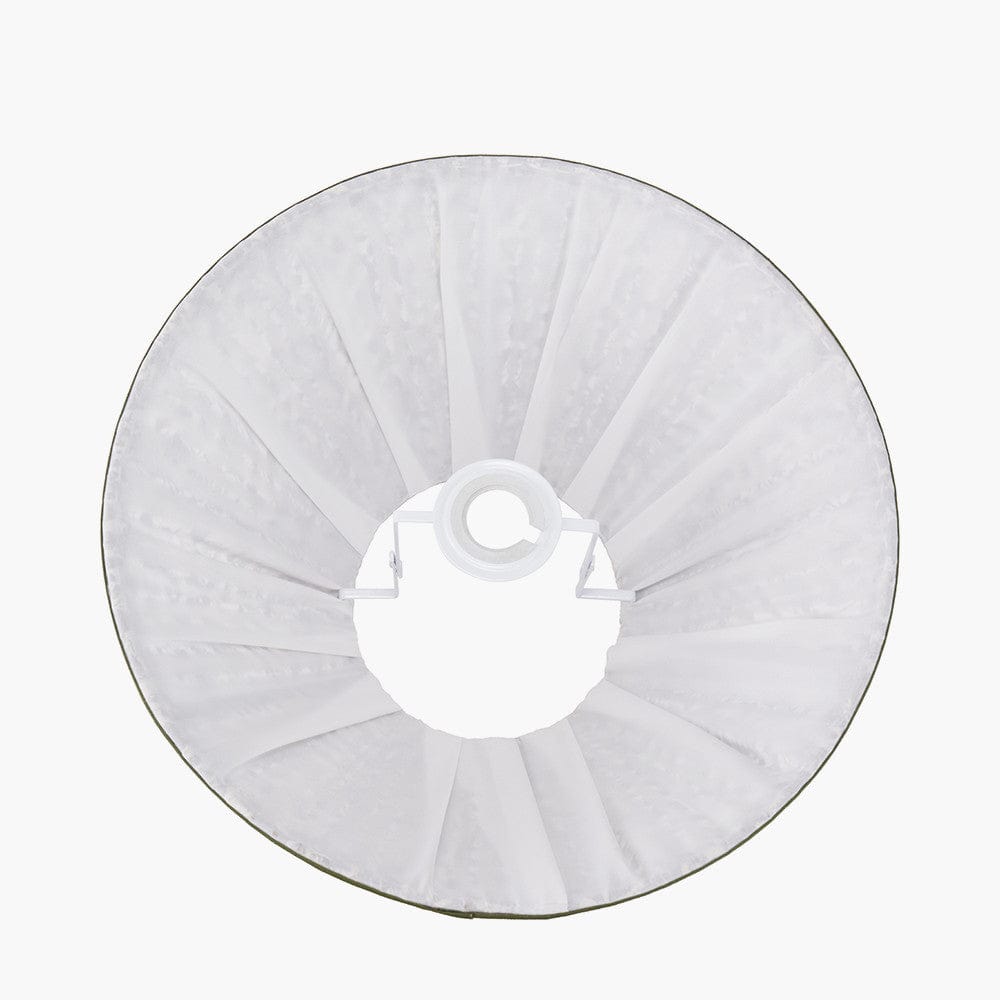 Ornella Green Floral Mushroom Pleat Empire Lampshade