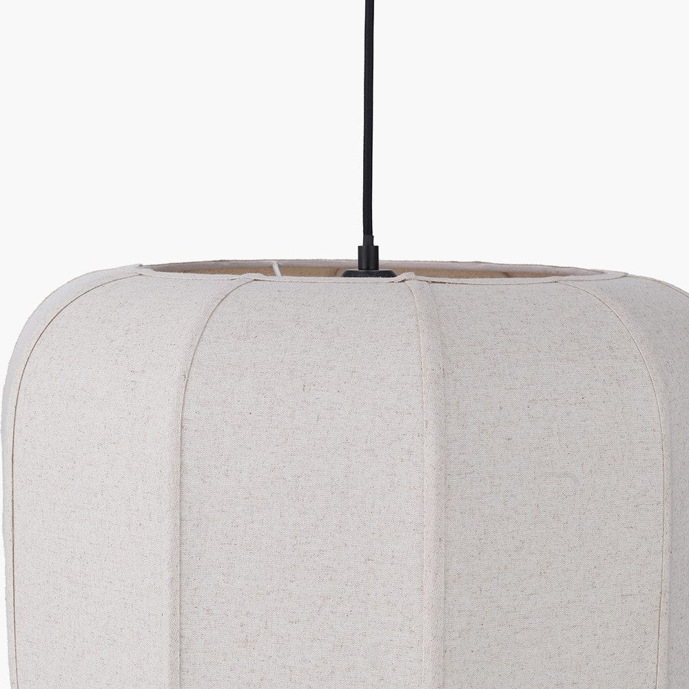 Oscar Natural Linen Ceiling Pendant