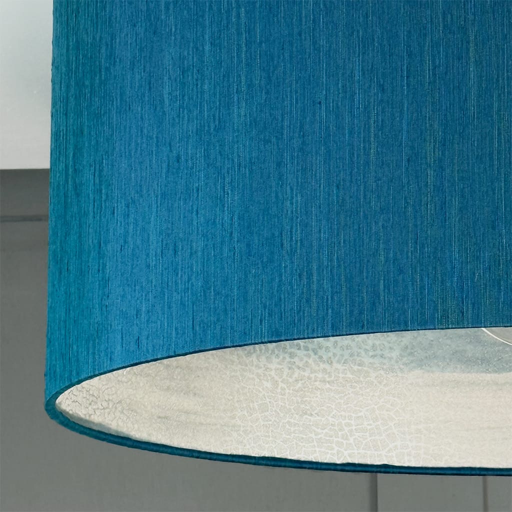 Otter Ferry Wallpaper Lined Pendant Shade with Tussah Sapphire