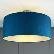 Otter Ferry Wallpaper Lined Pendant Shade with Tussah Sapphire