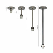 Brushed Steel Pathos - Pendant Light Fitting