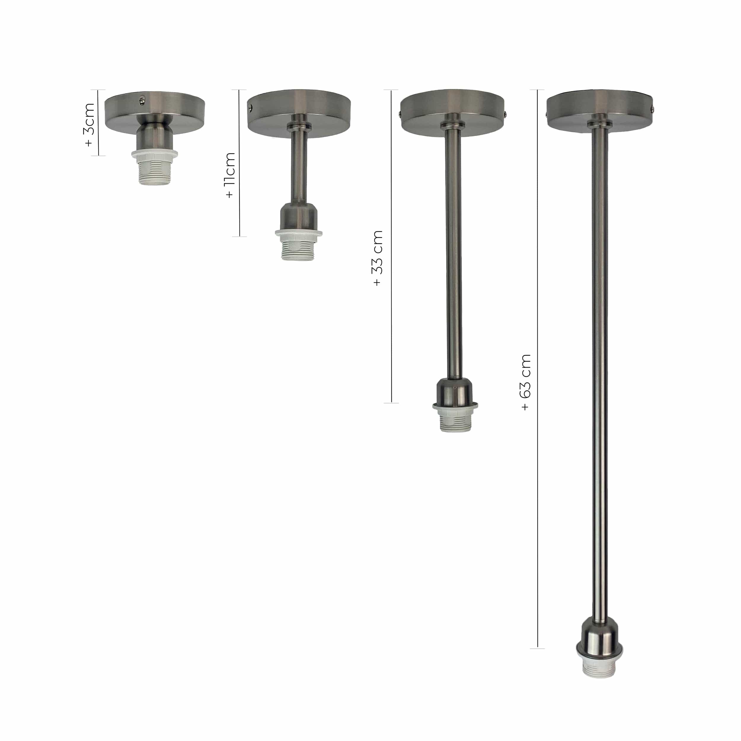 Brushed Steel Pathos - Pendant Light Fitting