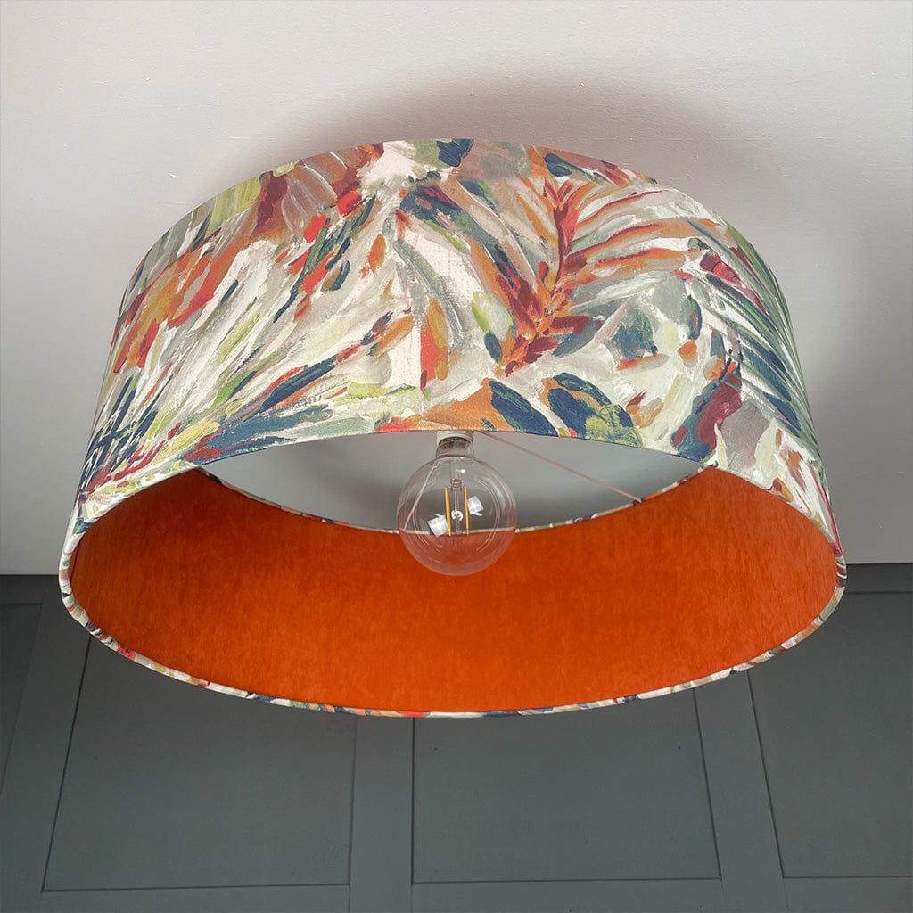 Palmyra Spice Pendant Shade with Belvoir Burnt Orange Inner