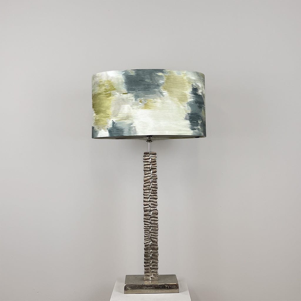 Paperbark Small Table Lamp Luxuriant Silver with Choice of Shade