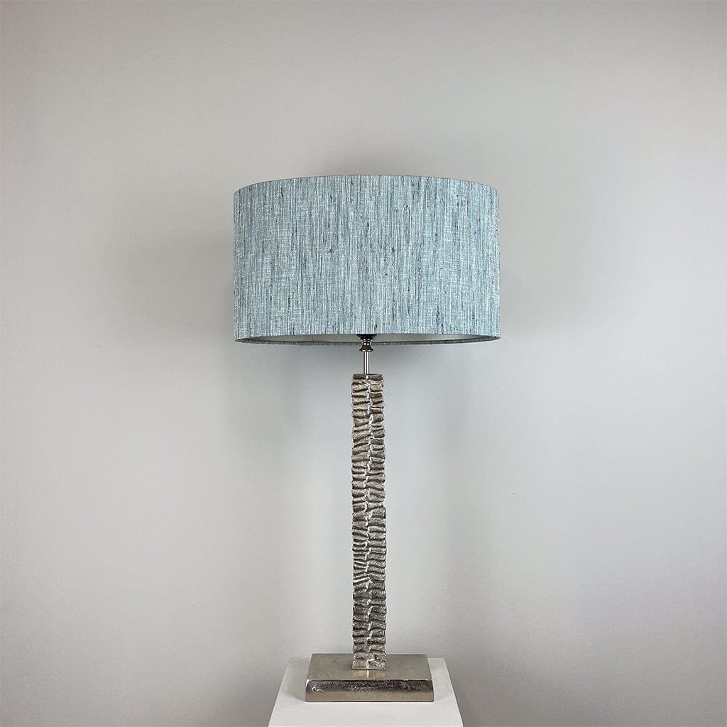 Paperbark Small Table Lamp Luxuriant Silver with Choice of Shade