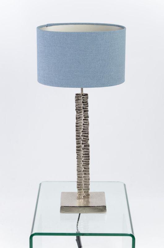 Paperbark Small Table Lamp Luxuriant Silver with Choice of Shade