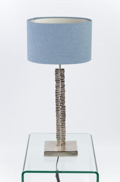 Paperbark Small Table Lamp Luxuriant Silver with Choice of Shade