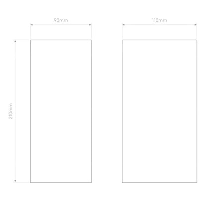 Rectangular Parma Ceramic Wall 2 Light