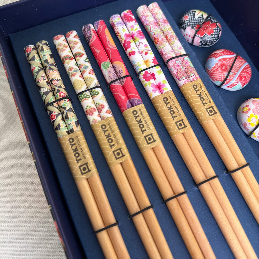 Pebble Chopstick Gift Set