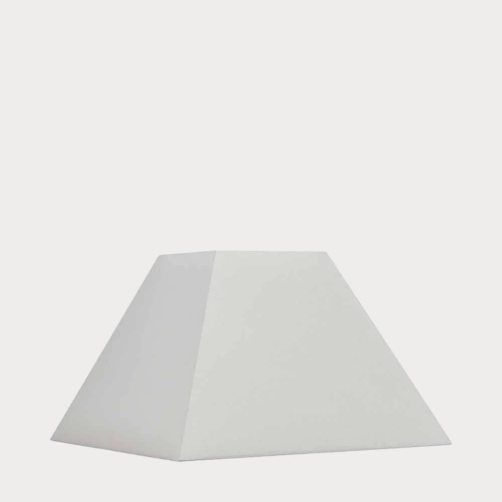Pyramid Cream Cotton Tapered Square Shade