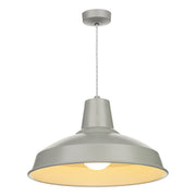 David Hunt Reclamation Powder Grey & White Gloss Pendant