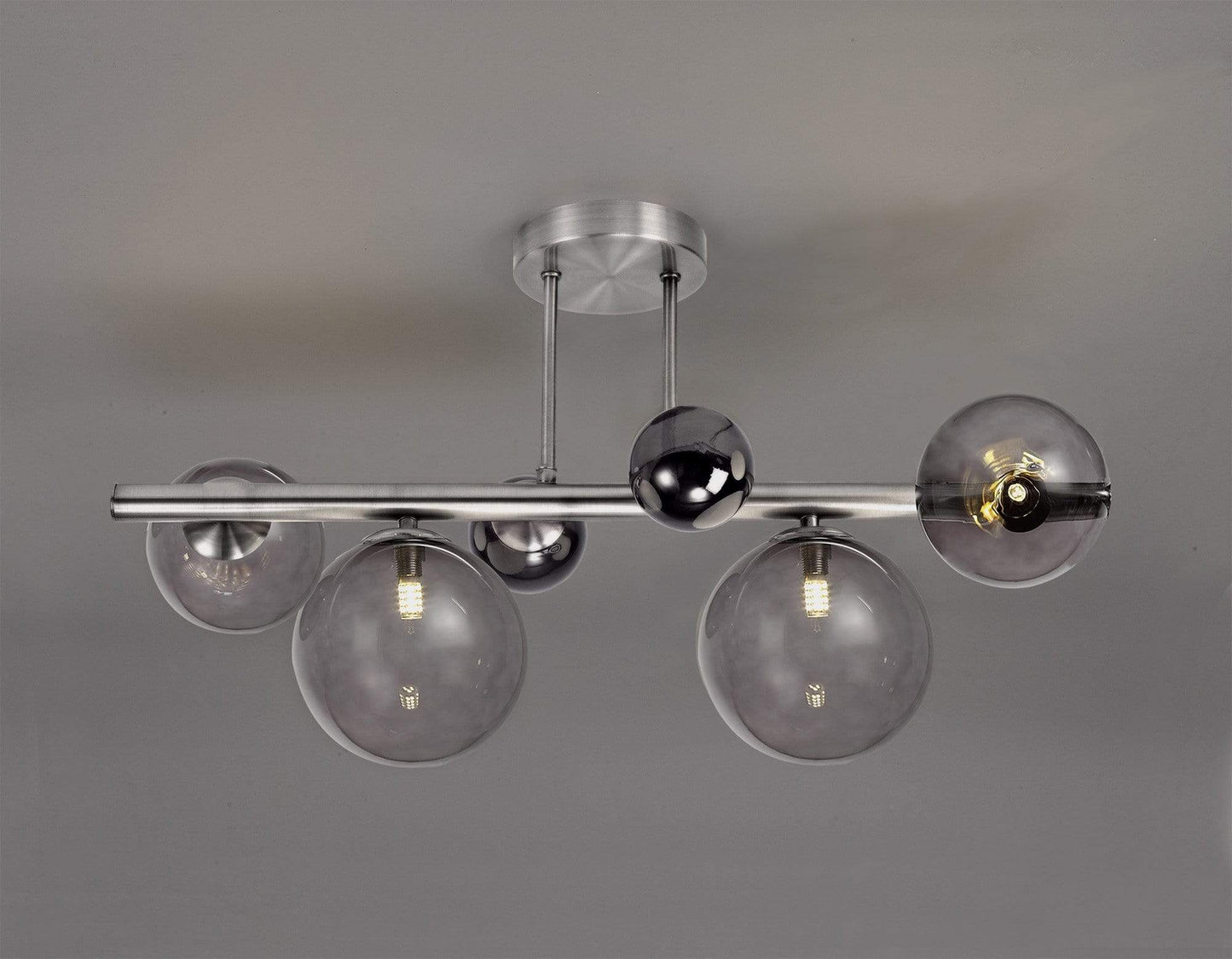 Reilly 4 Light Polished Chrome Semi Flush Ceiling Light