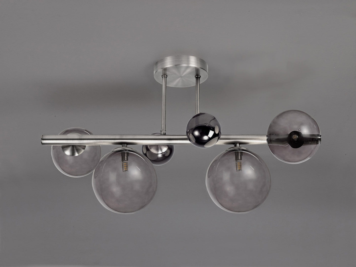 Reilly 4 Light Polished Chrome Semi Flush Ceiling Light