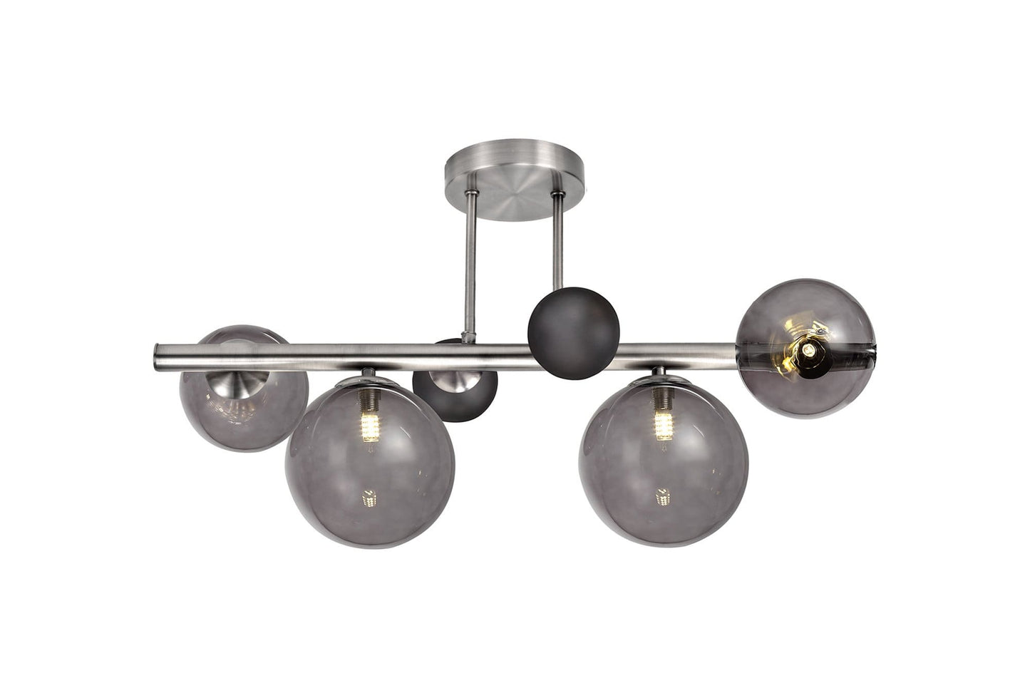 Reilly 4 Light Polished Chrome Semi Flush Ceiling Light