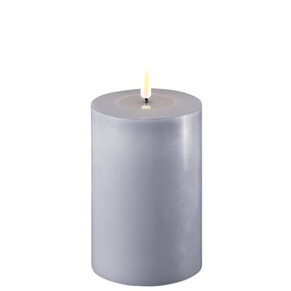 Dust Blue LED Candle 10cm  x 15cm