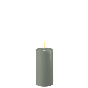 Salvie Green LED Candle 5cm x 10cm