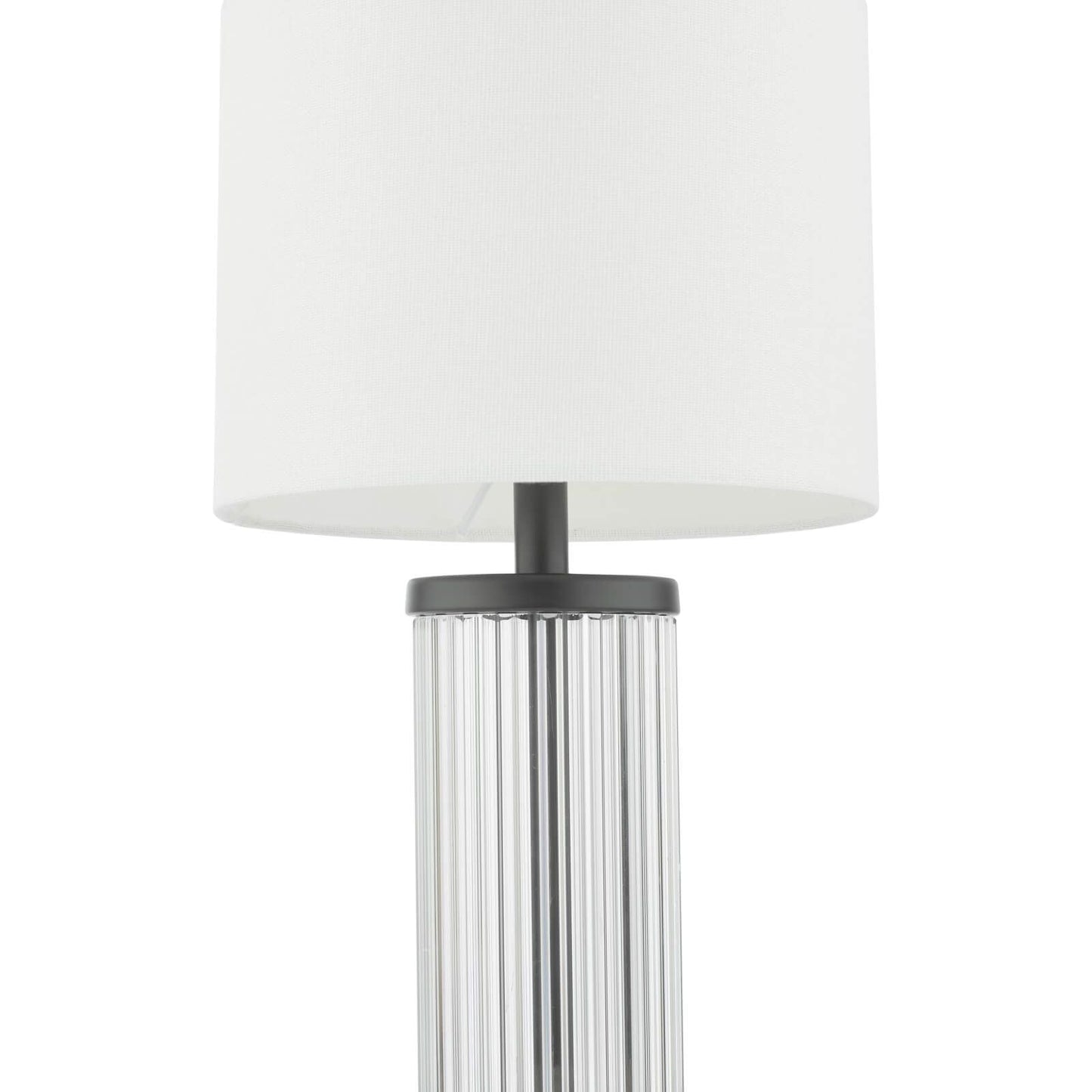 Rechargeable Black Table Lamp with Shade