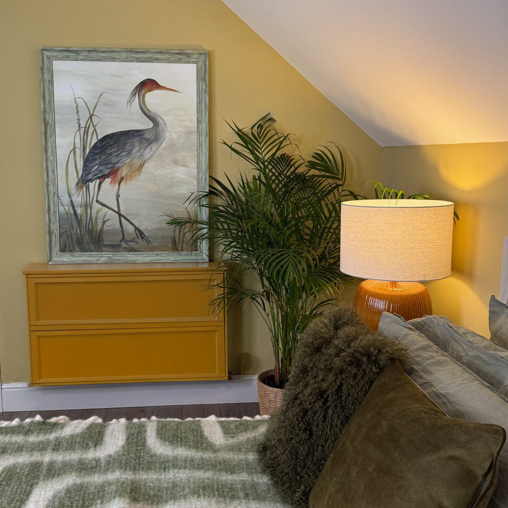 Red Head Heron Print