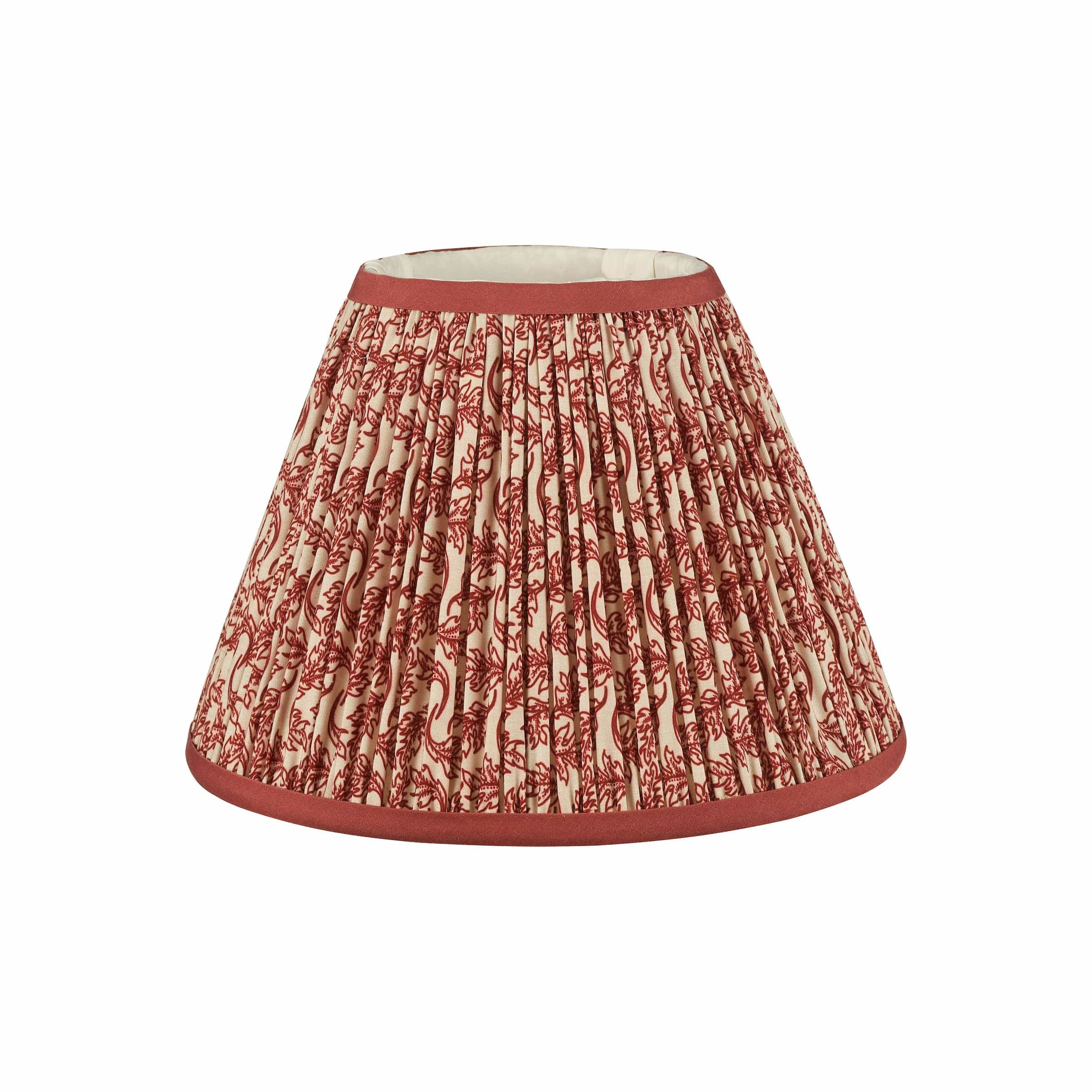 Floral Red Tapered Shade