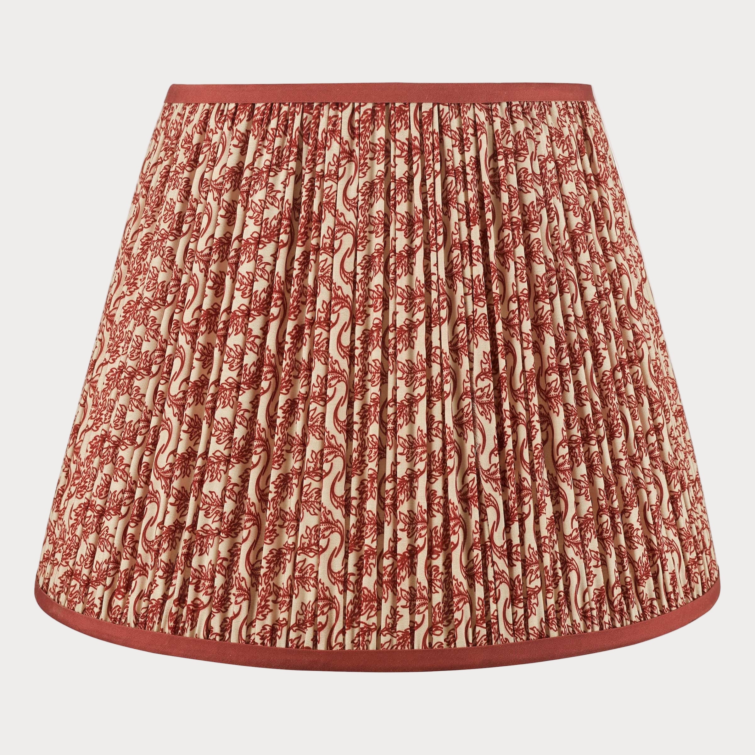 Floral Red Tapered Shade