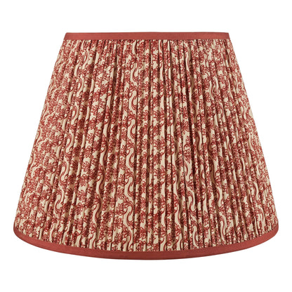 Floral Red Tapered Shade