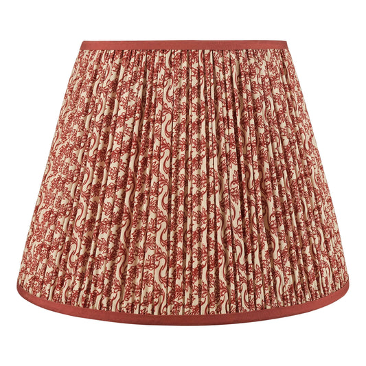 Floral Red Tapered Shade