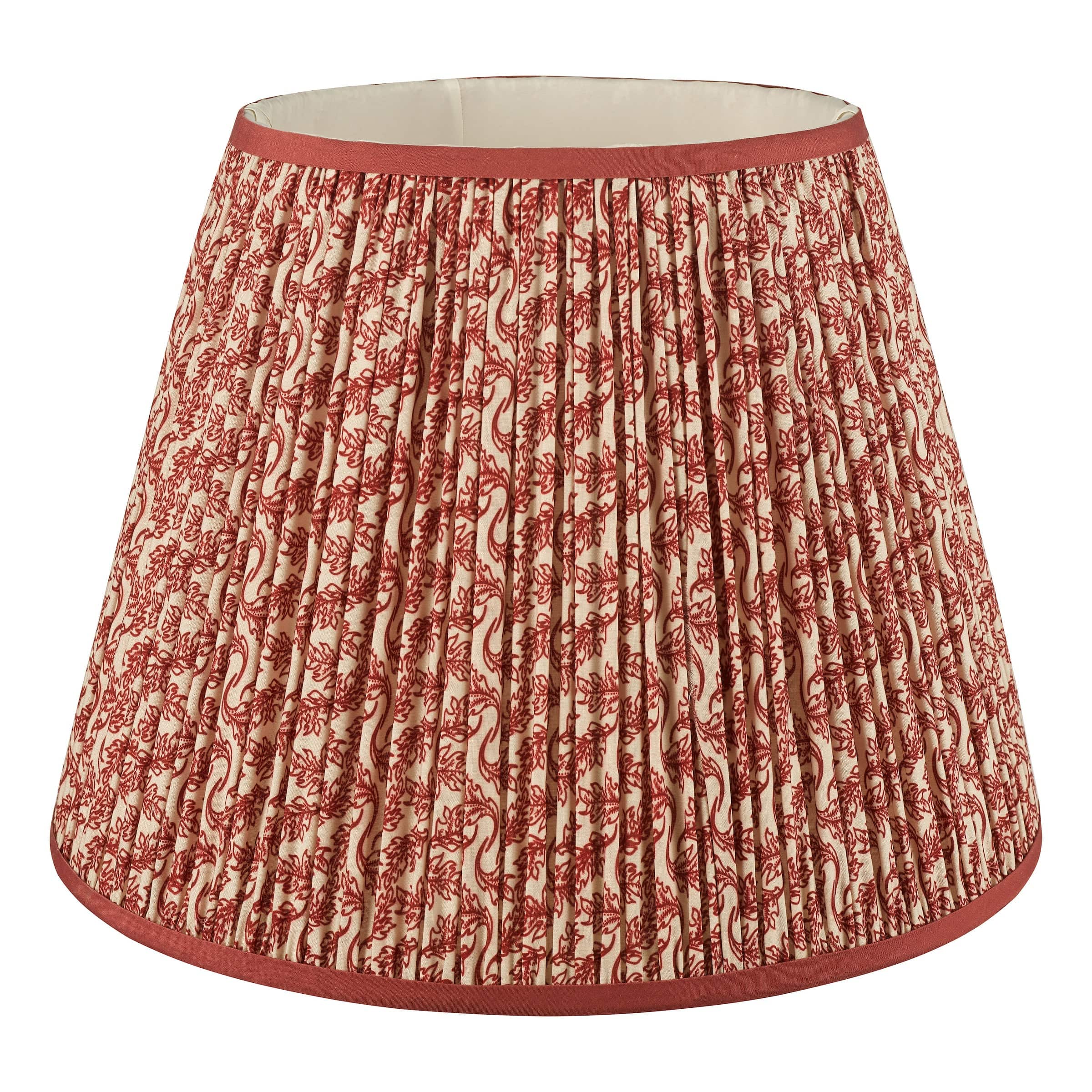 Floral Red Tapered Shade