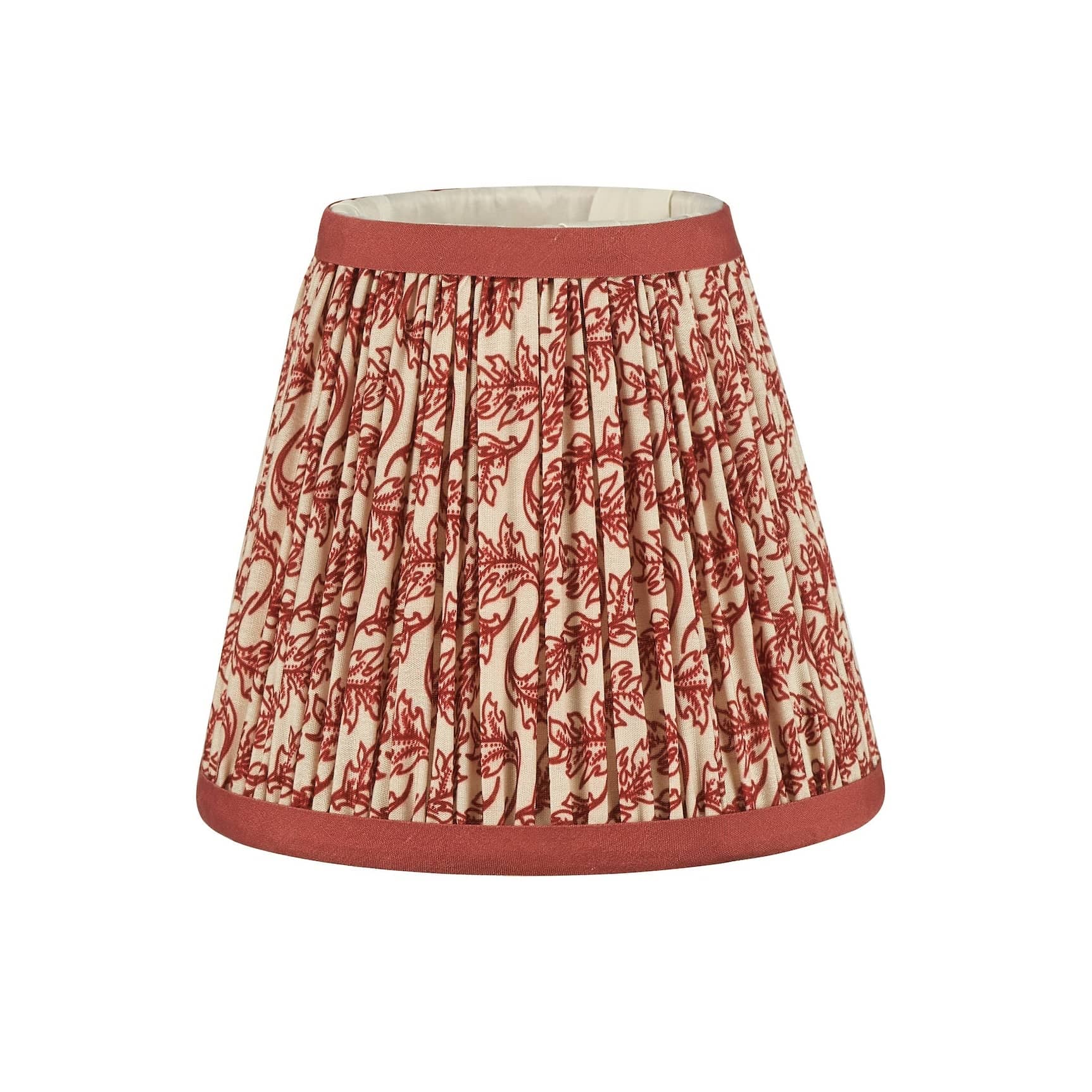 Decorative lampshade with a pattern on a white background