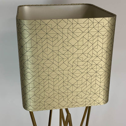 Renzo Gold Floor Lamp with Choice of Rocke Bespoke Shade