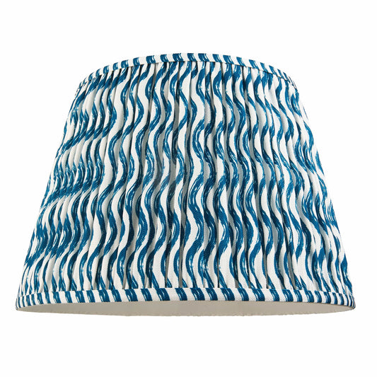 Ripples Pleated Shade - Marine Blue