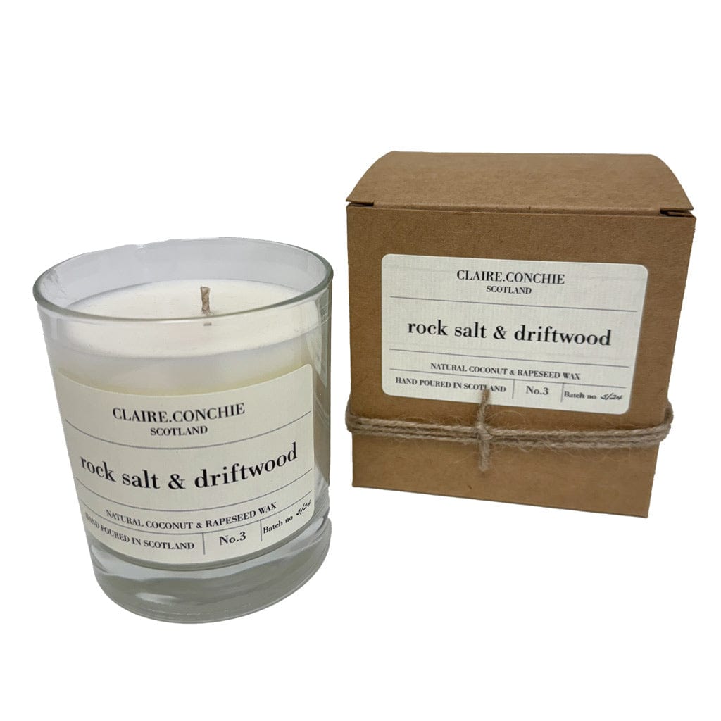 Rock Salt & Driftwood Candle