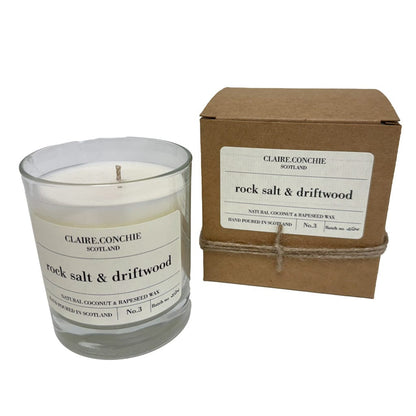 Rock Salt & Driftwood Candle