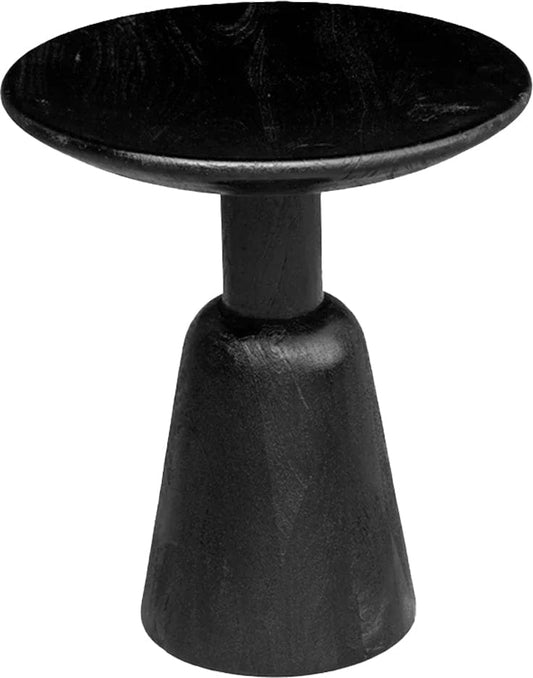 Rowan Curved Top Black End Table