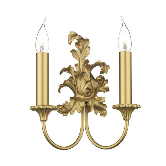 David Hunt Ormolu Double Wall Light