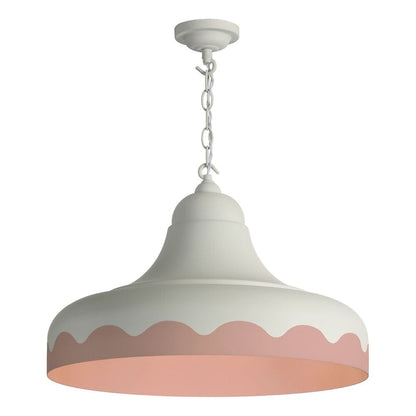 David Hunt Scallop 1 Light Scalloped Edge Pendant