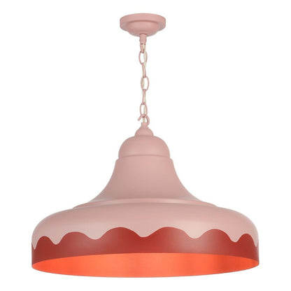 David Hunt Scallop 1 Light Scalloped Edge Pendant