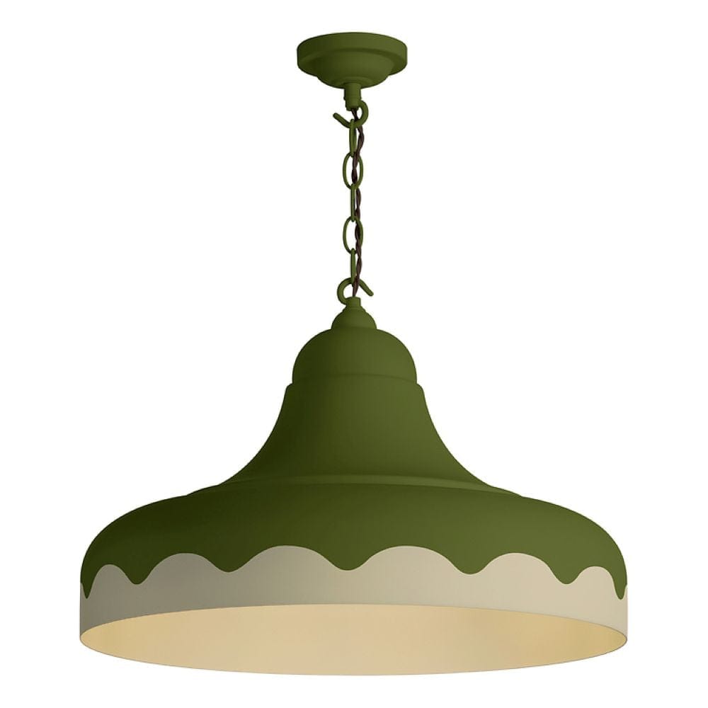 David Hunt Scallop 1 Light Scalloped Edge Pendant