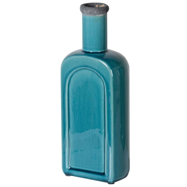 Small Turquoise Bottle Vase