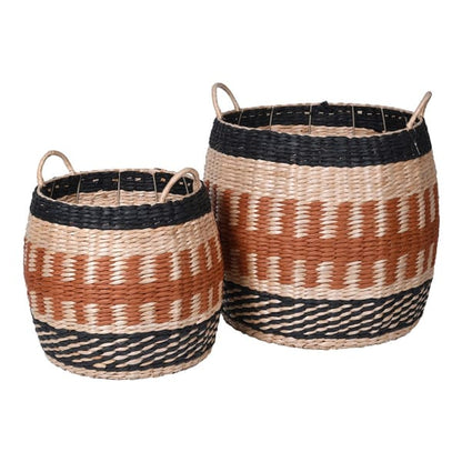 Set of 2 Natural Baskets