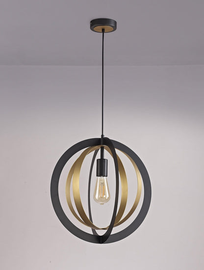 Segment Pendant Black