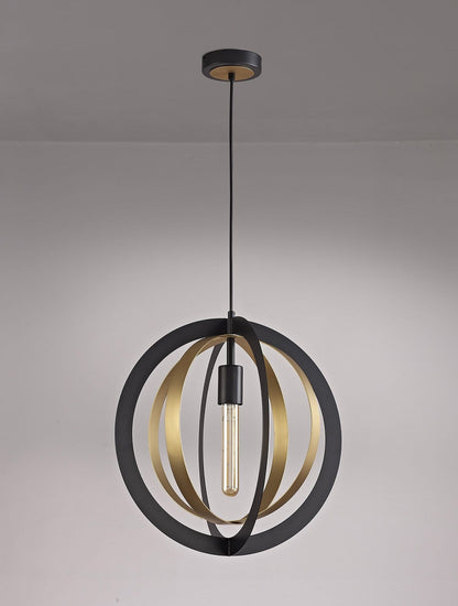 Segment Pendant Black