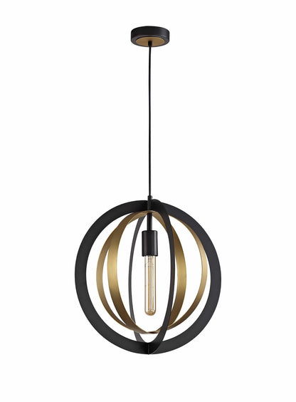 Segment Pendant Black