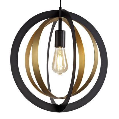 Segment Pendant Black