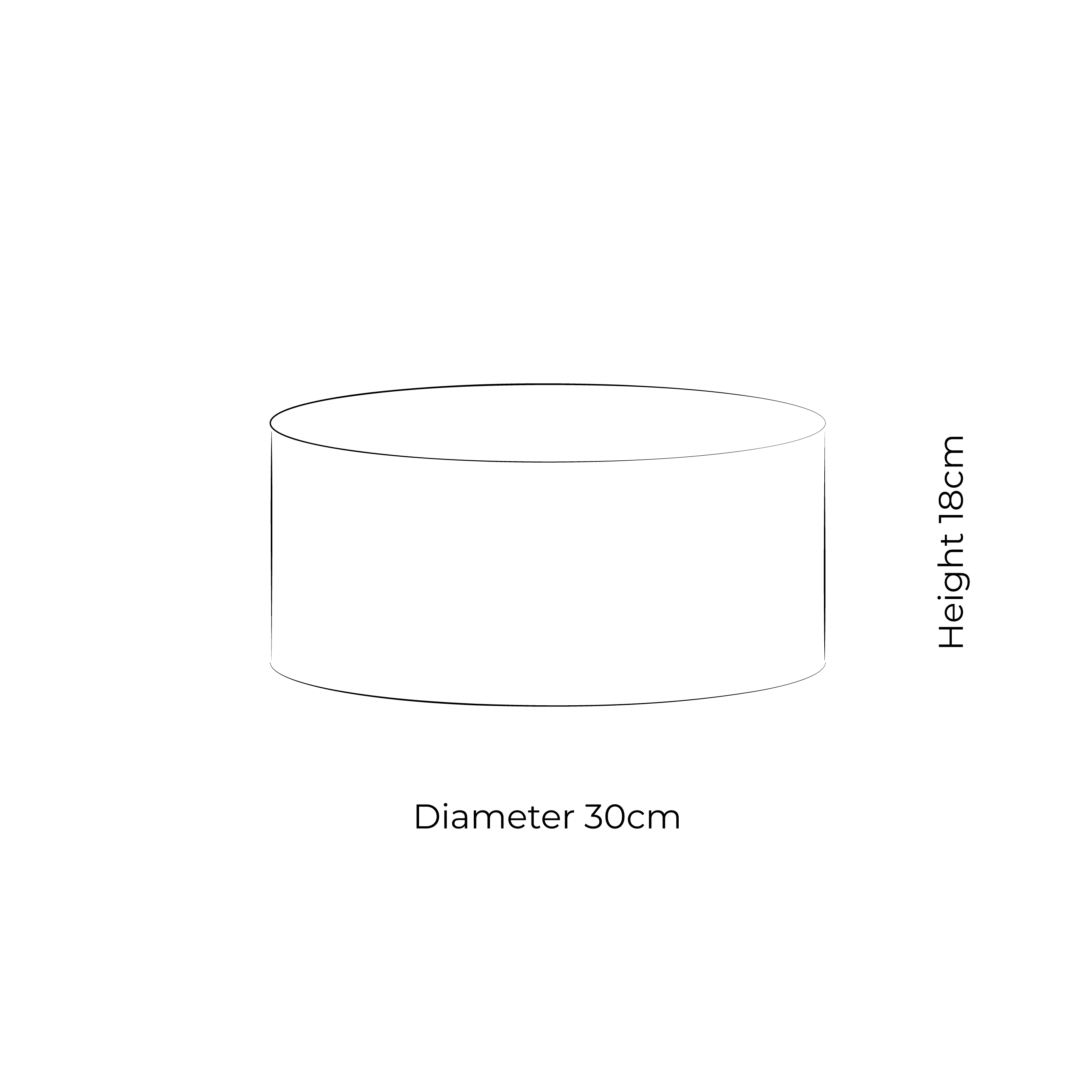 Shallow 30cm Lampshade