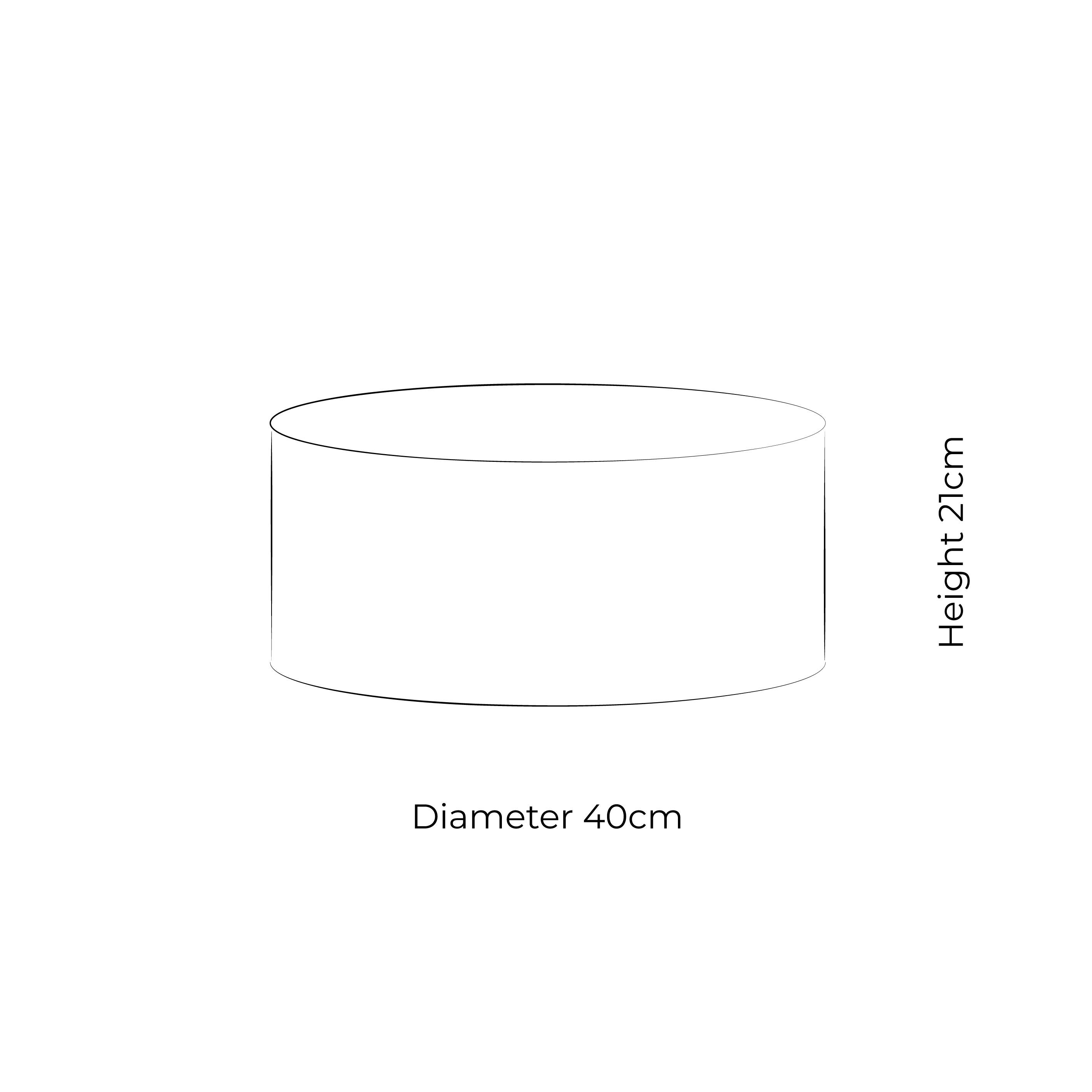 Shallow 40cm Lampshade