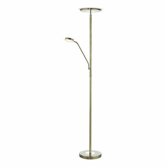 Peak Antique Brass LED Mother & Child Floor Lamp