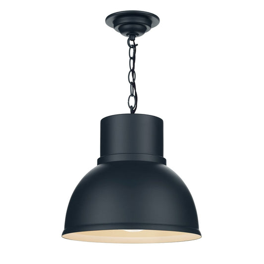 David Hunt Shoreditch 1 Light Pendant Small Smoke Blue