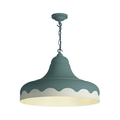 David Hunt Scallop 1 Light Scalloped Edge Pendant