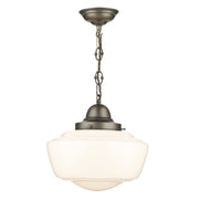 David Hunt Stowe 1 Light Opal Glass Pendant