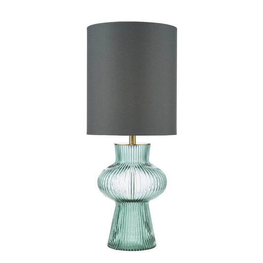 Suelita Green Glass Table Lamp with Shade